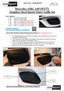 Mercedes AMG A45 (W177) - Outer Grille Set - Black Finish (2019 - ) Omi Grille