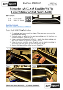 Mercedes AMG A45 Facelift (W176) - Lower Grille - Silver Finish (2015 - 2018)