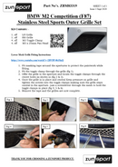 BMW M2 Competition (F87) - Outer Grille Set - Black Finish (2019 - )