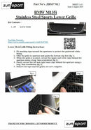 BMW M135i - Lower Grille - Black Finish (2012 - 2015) Omi Grille