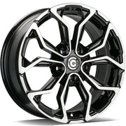 17x7" Carbonado Explode Alloy Wheels 4x100 ET37 Black Front Polished — Per Wheel