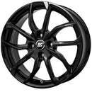 17x7" RC-DESIGN RC34 Alloy Wheels 4x108 ET25 Gloss Black — Per Wheel
