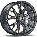 17x7.5" seventy9 SCF-L [Flow Formed] Alloy Wheels 5x108 ET45 Titan Black — Per Wheel