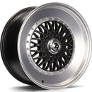 17x8" seventy9 SV-F Alloy Wheels 5x112;5x114,3 ET30 Matt Black Lip Polished — Per Wheel