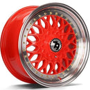 17x7.5" seventy9 SV-E Alloy Wheels 5x112;5x120 ET35 Red Lip Polished — Per Wheel