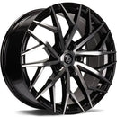 17x7.5" seventy9 SV-C Alloy Wheels 5x112 ET40 Black Front Polished — Per Wheel