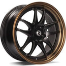 17x8" seventy9 SV-I Alloy Wheels 5x112 ET35 Deep Matt Black Bronze Lip — Per Wheel