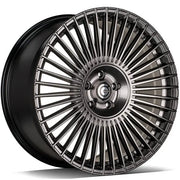 17x7.5" Carbonado GIFT Alloy Wheels 5x112 ET35 Diamond Hyper Black — Per Wheel