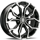 17x7" Carbonado Explode Alloy Wheels 5x114,3 ET40 Black Front Polished — Per Wheel