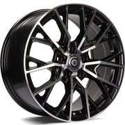 17x8" Carbonado Intensive Alloy Wheels 5x114,3 ET40 Black Front Polished — Per Wheel