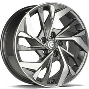 17x7" Carbonado Sonic Alloy Wheels 5x114,3 ET40 Anthracite Front Polished — Per Wheel