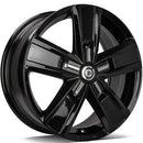 17x7" Carbonado Tank Alloy Wheels 5x120 ET50 Gloss Black — Per Wheel