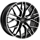 17x7.5" Carmani 20 Ludwig Alloy Wheels 5x120 ET35 Black Polish — Per Wheel