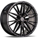 18x8" seventy9 SSF-5 Alloy Wheels 5x100 ET40 Black Glossy — Per Wheel