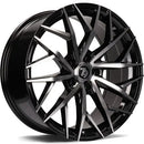 18x8" seventy9 SV-C Alloy Wheels 5x100 ET40 Black Front Polished — Per Wheel