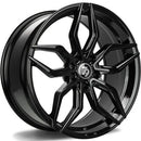 18x8" seventy9 SCF-D [Flow Formed] Alloy Wheels 5x108 ET45 Gloss Black — Per Wheel