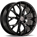 18x8" seventy9 SSF-2 Alloy Wheels 5x112 ET45 Black Glossy — Per Wheel