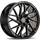18x8" seventy9 SSF-4 Alloy Wheels 5x112 ET35 Black Glossy — Per Wheel