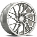 18x8" seventy9 SSF-4 Alloy Wheels 5x112 ET35 Silver Front Polished — Per Wheel