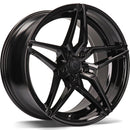 18x8" seventy9 SV-A Alloy Wheels 5x112 ET35 Gloss Black — Per Wheel