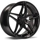 18x8" seventy9 SV-A Alloy Wheels 5x112 ET45 Gloss Black — Per Wheel