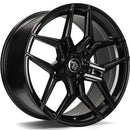 18x8" seventy9 SV-B Alloy Wheels 5x112 ET35 Gloss Black — Per Wheel