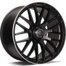 18x8" Carbonado Dark Alloy Wheels 5x112 ET35 Matt Black Lip Polished — Per Wheel