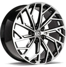18x8" Carbonado Eldorado Alloy Wheels 5x112 ET35 Black Front Polished — Per Wheel