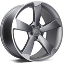 18x8" Carbonado Graphene Alloy Wheels 5x112 ET45 Matt Anthracite Front Polished — Per Wheel