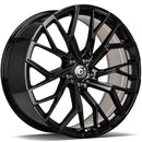 18x8" Carbonado Helix Alloy Wheels 5x112 ET45 Gloss Black — Per Wheel
