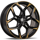 18x8" Carbonado Monster Alloy Wheels 5x112 ET40 Black Half Matt with Cooper Front — Per Wheel