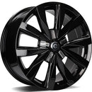 18x8" Carbonado Slide Alloy Wheels 5x112 ET45 Gloss Black — Per Wheel