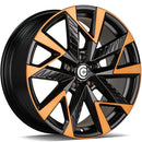 18x8" Carbonado Trick Alloy Wheels 5x112 ET40 Half Black Matt Cooper Front — Per Wheel