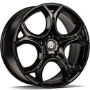 18x7.5" Carbonado UNIQUE Alloy Wheels 5x112 ET45 Gloss Black — Per Wheel