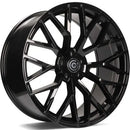 18x8" Carbonado Wealthy Alloy Wheels 5x112 ET42 Gloss Black — Per Wheel
