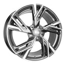18x8" MAM Leichtmetallräder RS5 Alloy Wheels 5x112 ET45 Palladium Front Polish — Per Wheel