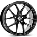 18x8" Wrath Wheels WF-7 [Flow Formed] Alloy Wheels 5x112 ET42 Black Glossy — Per Wheel