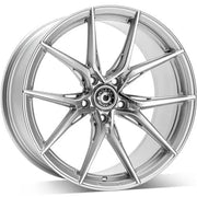 18x8.5" Wrath Wheels WFX [Flow Formed] Alloy Wheels 5x112 ET45 Silver polished face — Per Wheel