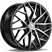 18x8" seventy9 SSF-1 Alloy Wheels 5x114,3 ET40 Black Front Polished — Per Wheel