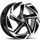 18x7.5" Carbonado Imagine Alloy Wheels 5x114,3 ET45 Black Front Polished — Per Wheel