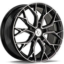 18x8" seventy9 SSF-2 Alloy Wheels 5x120 ET30 Black Front Polished — Per Wheel