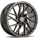 18x8" seventy9 SSF-4 Alloy Wheels 5x120 ET35 Half Grey Matt — Per Wheel