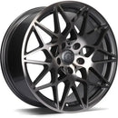 18x8.5" Carbonado Crazy Alloy Wheels 5x120 ET35 Anthracite Front Polished — Per Wheel
