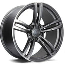 18x8.5" Carbonado Diamond Alloy Wheels 5x120 ET20 Matt Anthracite Front Polished — Per Wheel