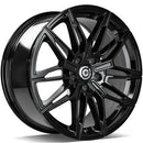 18x8" Carbonado Rubin Alloy Wheels 5x120 ET33 Gloss Black — Per Wheel