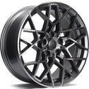 18x8" Carbonado Shield Alloy Wheels 5x120 ET30 Anthracite Front Polished — Per Wheel