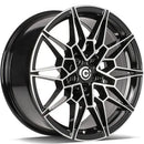 18x8" Carbonado Solid Alloy Wheels 5x120 ET30 Black Front Polished — Per Wheel