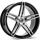 18x8" Wrath Wheels WF-1 [Flow Formed] Alloy Wheels 5x120 ET35 Black polished — Per Wheel