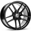 18x8" Wrath Wheels WF-14 [Flow Formed] Alloy Wheels 5x120 ET35 Black Glossy — Per Wheel