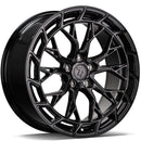 19x8.5" seventy9 SCF-Z [Flow Formed] Alloy Wheels 5x112 ET30 Gloss Black — Per Wheel